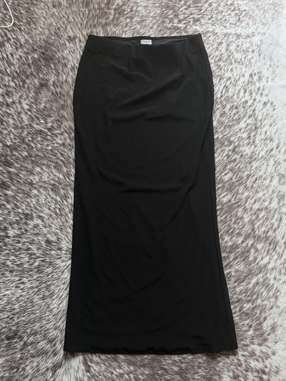 Babaton Black Stretch Maxi Skirt